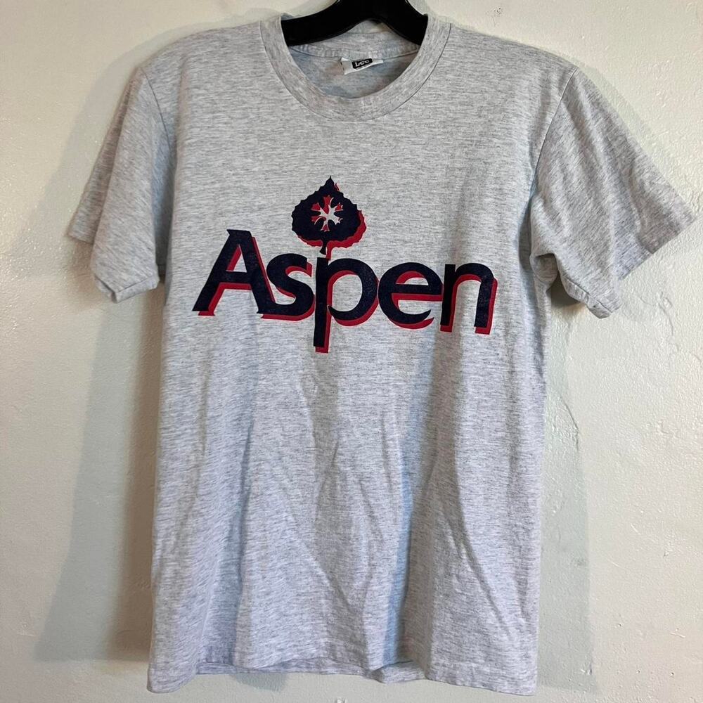 Vintage 90s Lee Aspen I’m Not Worthy Puff‎ Print Made in USA Graphic Tee